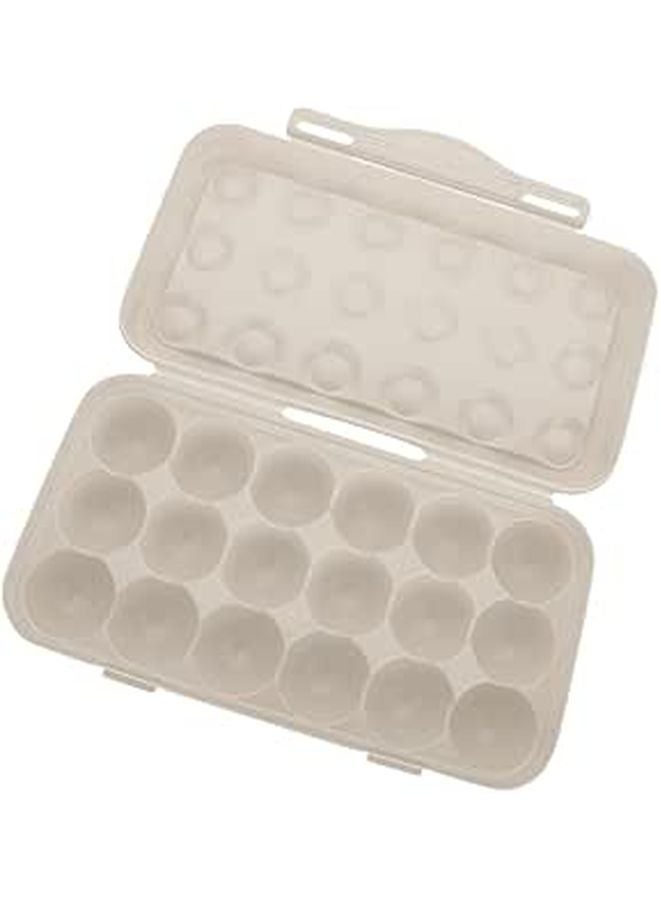 18 Grid Egg Carton Lid Durable Plastic Egg Holder Easy to Clean Collision Resistant - Image 1