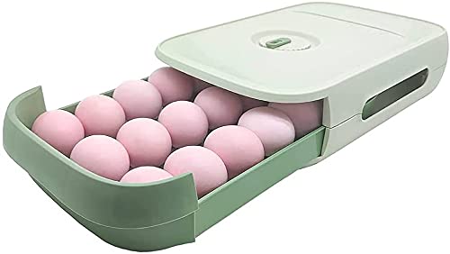 ONPRIX ONPRIX Egg Holder Counter top Auto Scrolling Egg Holder 1821 Eggs Egg Tray for Refrigerator Drawer Type Stackable Plastic Egg Container Storage Rack Box for Kitchen Green  - Image 5