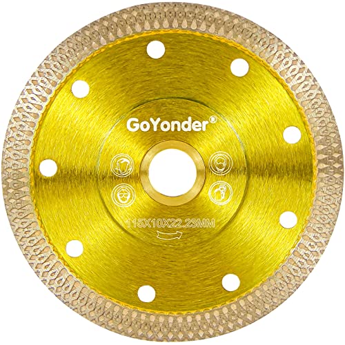 GoYonder 4.5" D115mm Super Thin Diamond Ceramic Saw Blade Porcelain Cutting Blade for Cutting Ceramic Or Porcelain Tile - Image 1