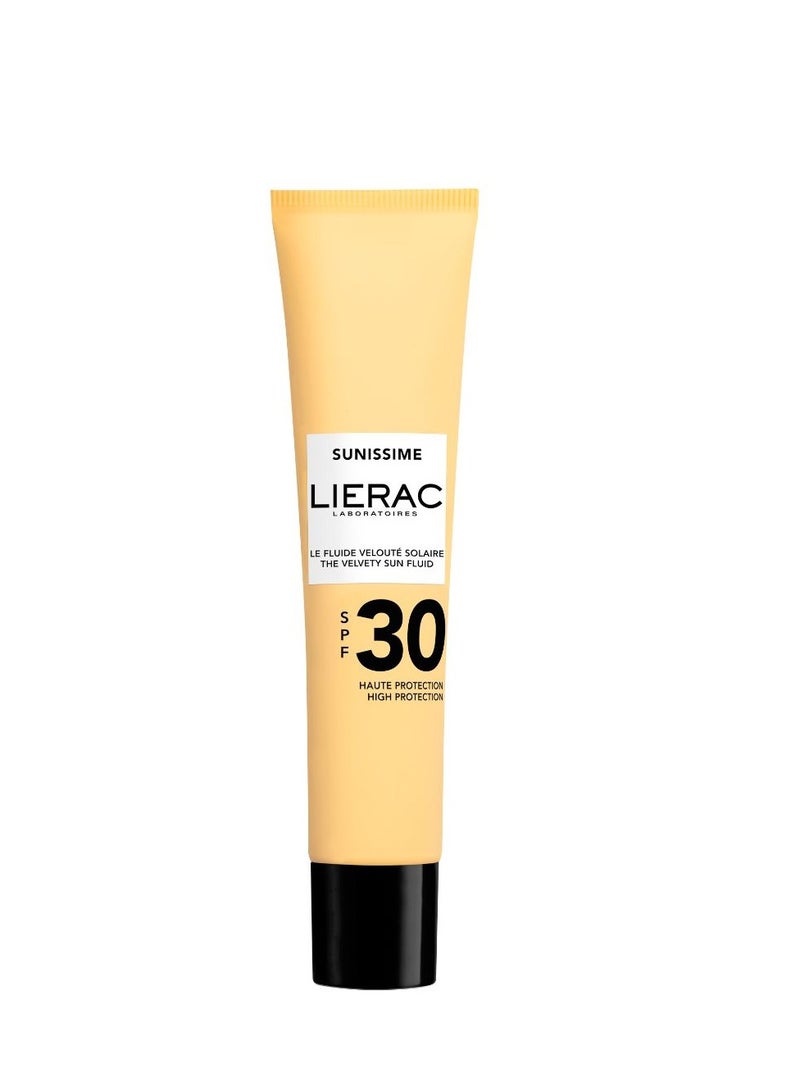 Lierac Sunissime the Velvety Sun Face Fluid SPF30 Anti-Aging 40ml - Image 1