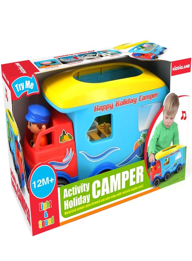 Kiddieland: Light & Sound: Activity Happy Camper - Motorized Toy Vehicle, Auto-Stops, Realistic Engine Revs, Motorhome, Kids & Toddlers Ages 1 yr+ - Image 4
