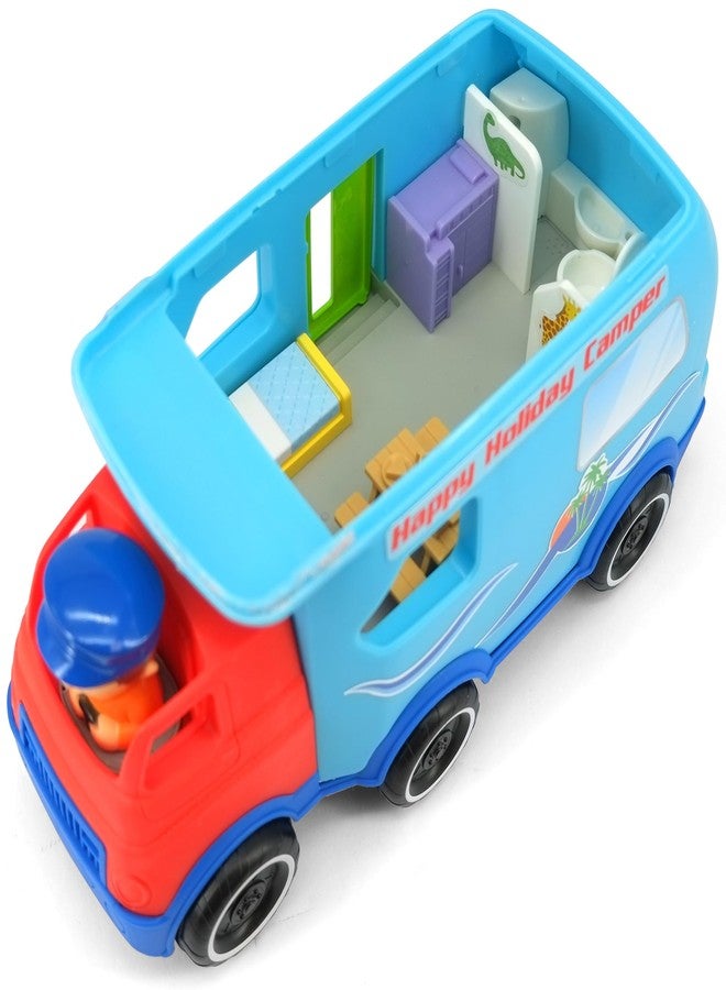 Kiddieland: Light & Sound: Activity Happy Camper - Motorized Toy Vehicle, Auto-Stops, Realistic Engine Revs, Motorhome, Kids & Toddlers Ages 1 yr+ - Image 2