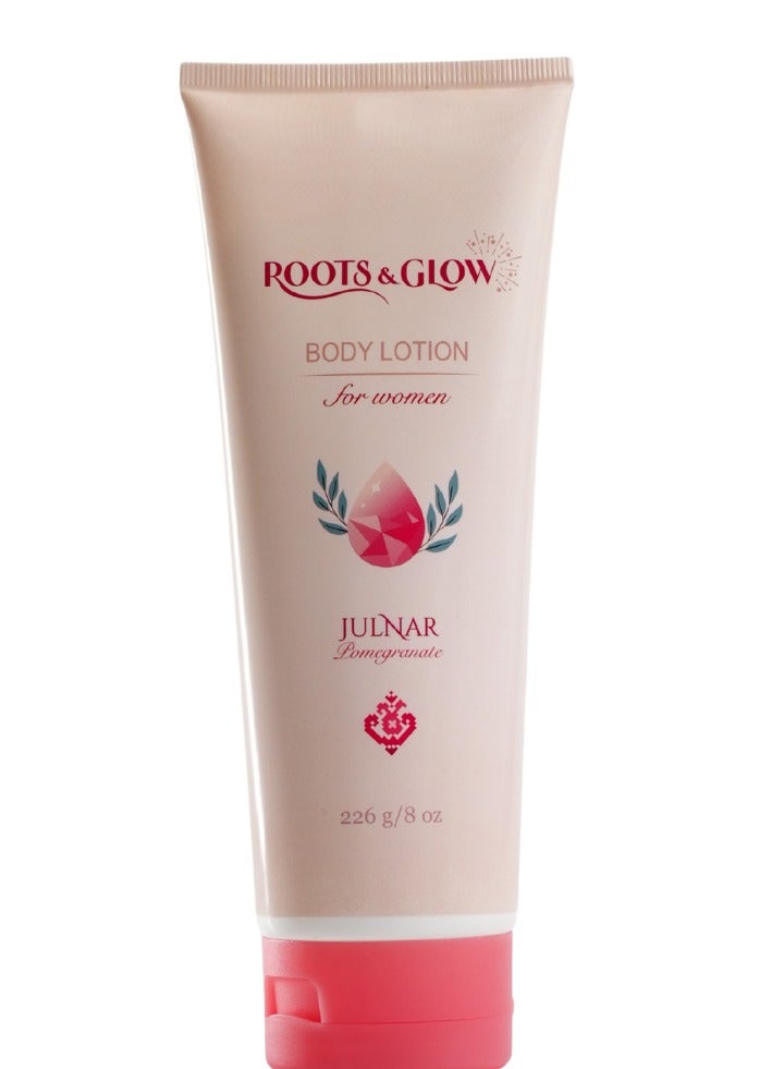 روتس اند جلو جُلنار  لوشن جسم للنساء - ترطيب عميق وإشراقة طبيعية - Image 1