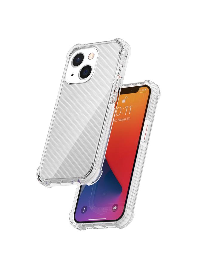 S-TOP Case For iPhone 13 Carbon Fiber Texture Four-corner Shockproof Phone Case mini - Image 5