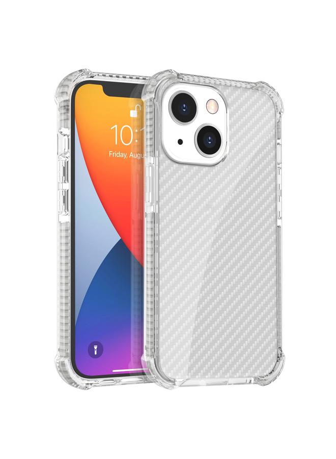 S-TOP Case For iPhone 13 Carbon Fiber Texture Four-corner Shockproof Phone Case mini - Image 1