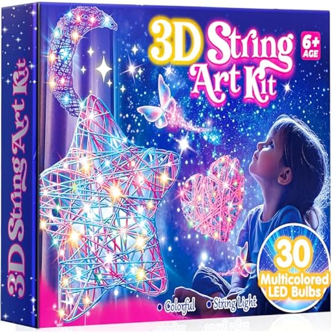 CRAFT KITS, 3D STRING ART KIT FOR KIDS - Image 1