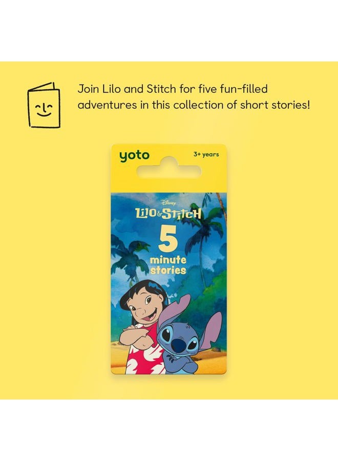 Yoto Lilo & Stitch 5-Minute Stories - Kids Audio Card for Use with Player & Mini All–in–1 Audio Player, Educational & Screen–Free Listening with Fun Playtime, Bedtime & Travel Stories, Ages 3+ - Image 2