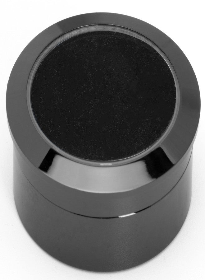 Giftop Small Loose Diamond or Gemstone Display Box Case Holder Show Container Metal (Black- 1.3x0.5) - Image 1