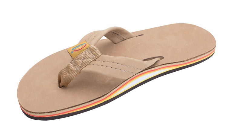 Rainbow Sandals Mens Premier Leather Single Layer Wide Strap with Arch Sierra BrownRainbow Mens XXLarge 12135 DM US