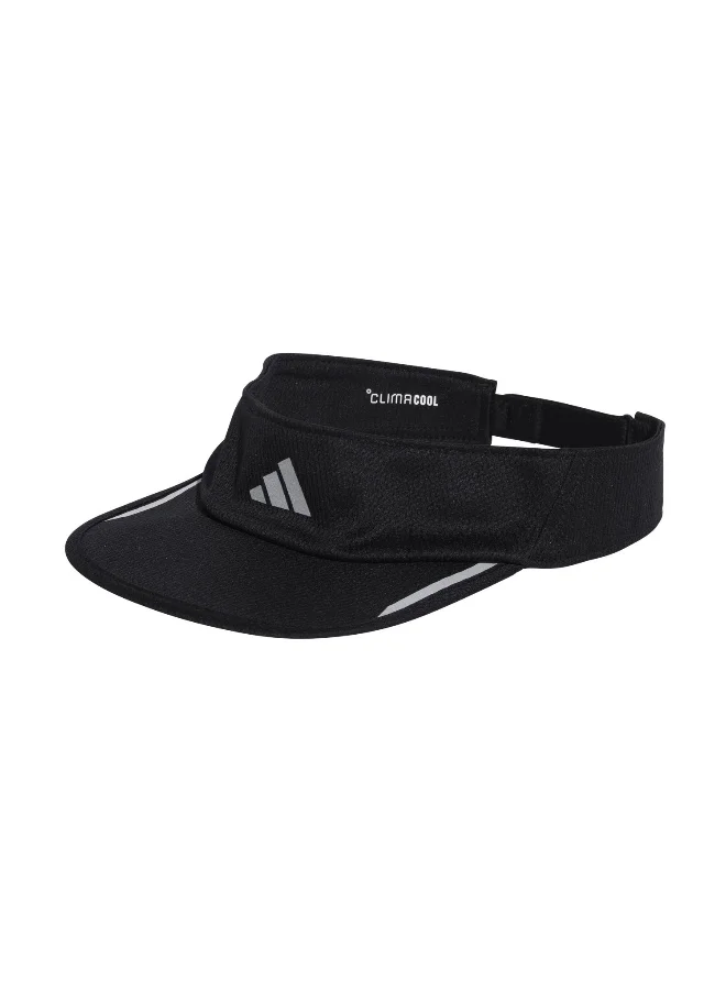 adidas Adidas Run Visor Cc Black Running Visor For Unisex Women (S/M)