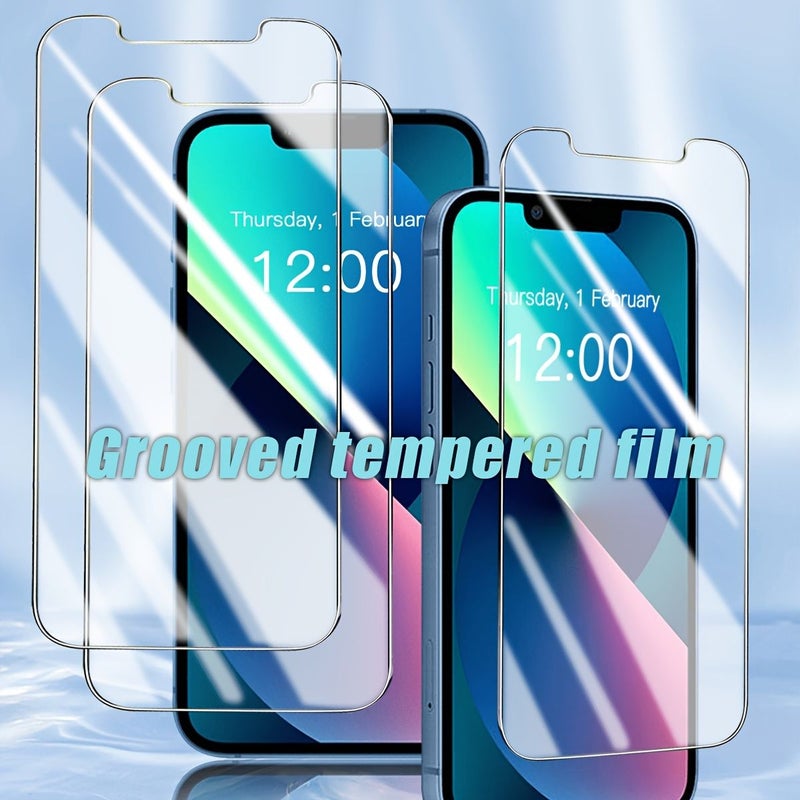 2pcs Transparent Slotted Tempered Glass Screen Protector for iPhone SE 2020 Full Coverage - Image 5