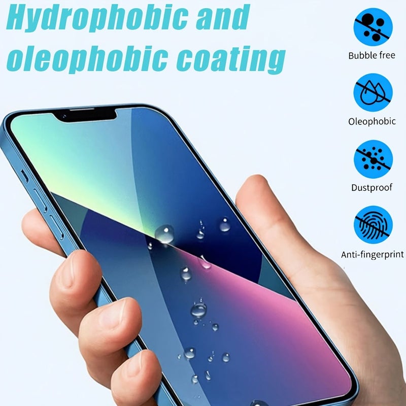 2pcs Transparent Slotted Tempered Glass Screen Protector for iPhone SE 2020 Full Coverage - Image 3