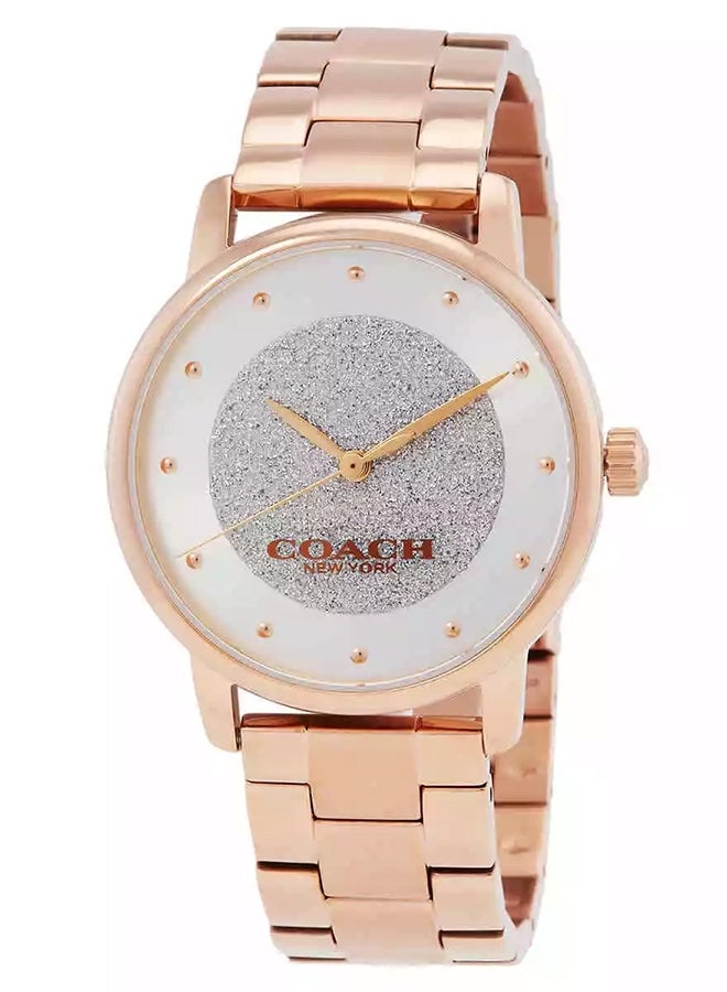 COACH Round Analog Women'S Silver White Case Watch - 14000105 - Image 1
