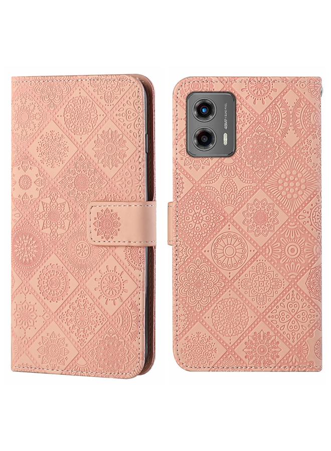 S-TOP Case For Motorola Moto G 2023 Ethnic Style Embossed Pattern Leather Phone Case - Image 1