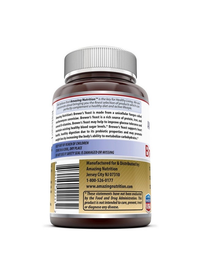 Amazing Nutrition Brewers Yeast Tablets - 7.5 Grain Capsule 500mg 240 Tablets - Supports Healthy Digestion * Promotes Heart Health - Image 3