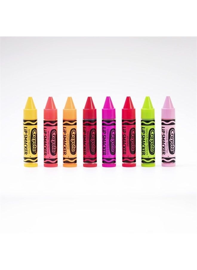 Lip Smacker Crayola Lip Balm Party Pack 8 Count, Cotton Candy, Orange, Sherbert, Watermelon, Berry, Apple, Banana  - Image 2
