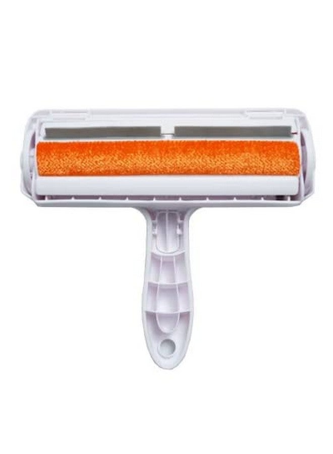 Generic Pet Hair Remover - Lint Roller for Dog and Cat Hair | Portable, Reusable, Eco-Friendly Pet Hair Remover Brush for Couches, Carpet, Bedding, Clothes, and Car | Pet Supplies & Grooming | Orange  - Image 1