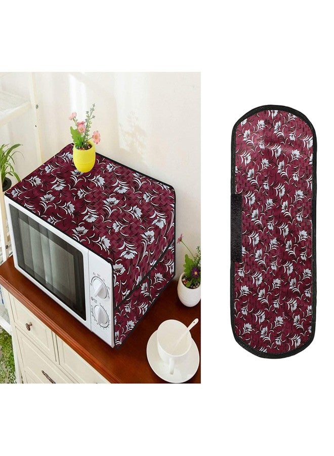 Wings Star Oven Top Cover for Kenstar 17 Litre Solo Microwave Oven KM20SWWN, White - Microwave Top Cover with 4 Utility Pockets and 1 Oven Handle Cover KUM48 - Image 3