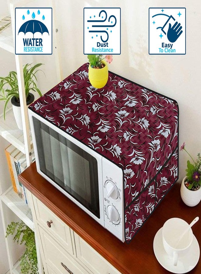 Wings Star Oven Top Cover for Kenstar 17 Litre Solo Microwave Oven KM20SWWN, White - Microwave Top Cover with 4 Utility Pockets and 1 Oven Handle Cover KUM48 - Image 5