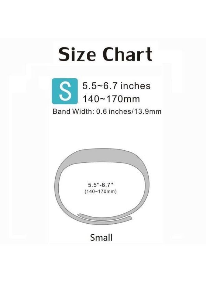 NIBEMINENT Replacement Strap Band For Fitbit Alta And HR Black - Image 4