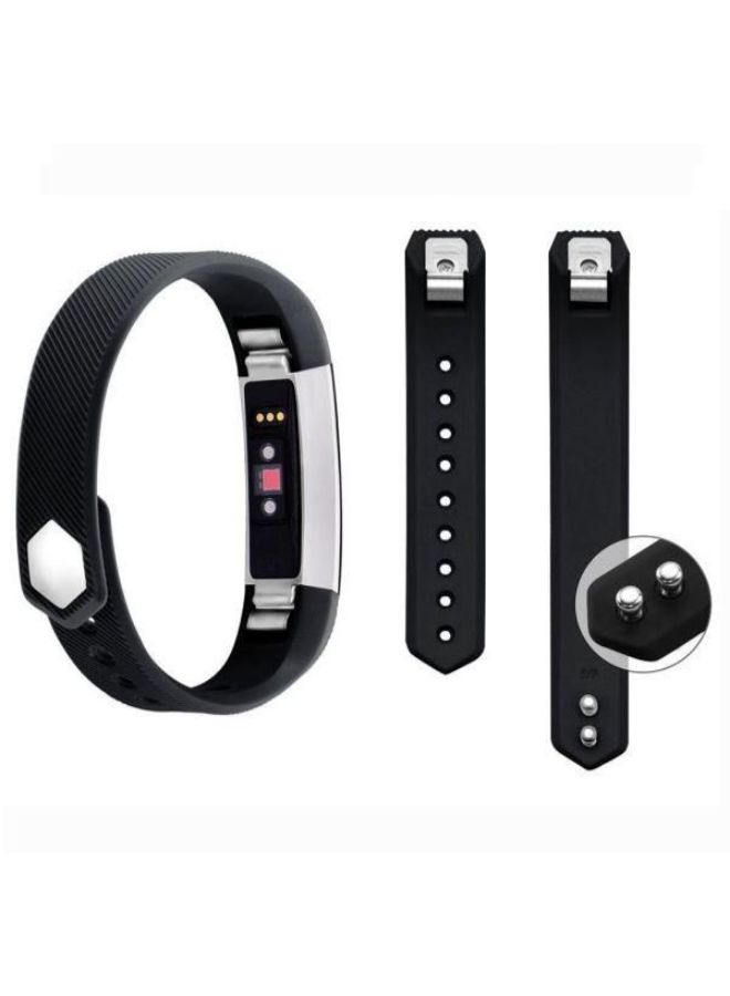 NIBEMINENT Replacement Strap Band For Fitbit Alta And HR Black - Image 2