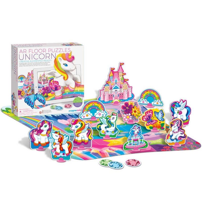 4M - Imagine Station AR Floor Puzzles Unicorn - 06802 - Image 2