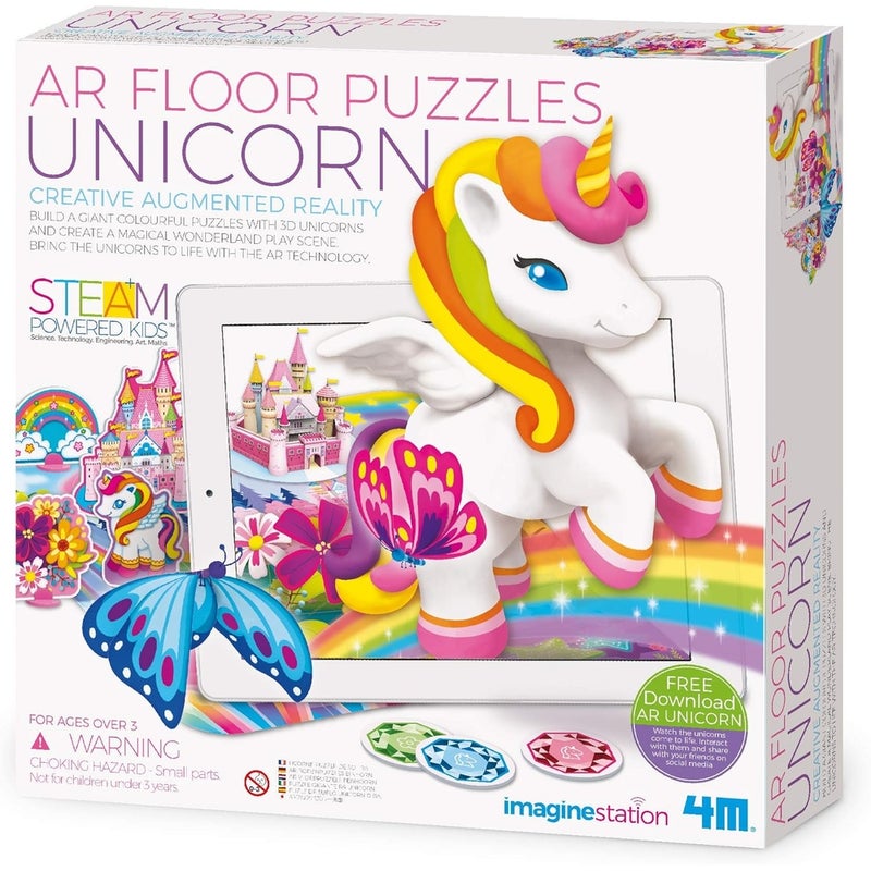 4M - Imagine Station AR Floor Puzzles Unicorn - 06802 - Image 1