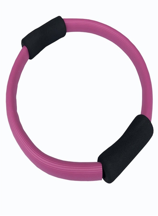 Generic Pilates Ring 14 Inch Fitness Magic Circle Exercise Toning Resistance Circle Thigh Toner Dual Grip Ring  - Image 1