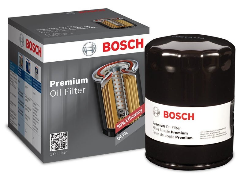 BOSCH 3330 Premium Oil Filter With FILTECH Filtration Technology - Compatible With Select Audi, Chrysler, Dodge, Ford, Jeep, Lexus, Lincoln, Mazda, Mercury, Saab, Toyota, Volkswagen - Image 1