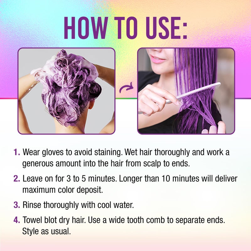 Punky منظف شعر وبلسم ملون 3 في 1 من بانكي كولور، 8.5 أونصة سائلة (بربلداشس) - Image 4