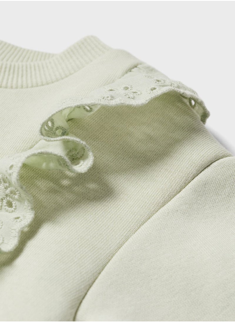 MANGO - Infant Ruffle Detail Sweatshirt - Image 1