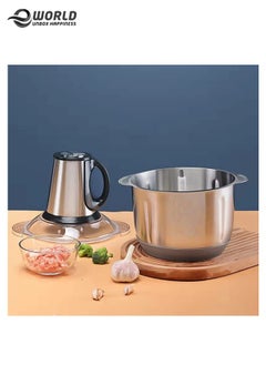 Eworld Electric Meat Chopper and Grinder, Stainless Steel Food Processor for Vegetable and Fruits 5L  - Image 2