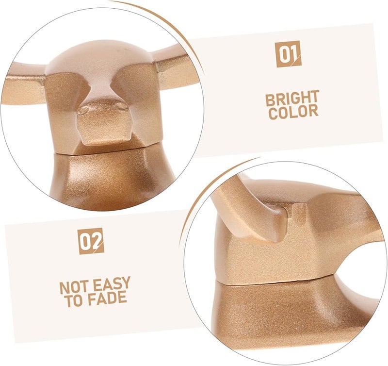 خطاف حائط رأس بقرة من الألومنيوم بأسلوب ريترو، معلق زخرفي بدون حفر للتثبيت لتخزين المنزل - Image 4