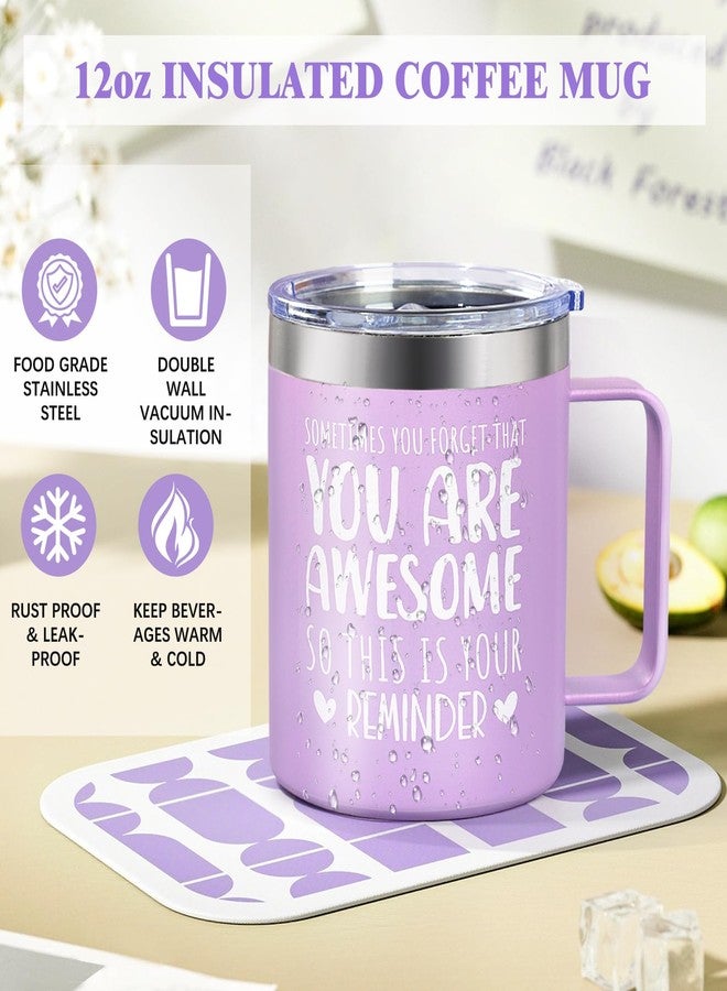 GiftPeak Birthday Gifts for Women Lavender Spa Gift Basket for Women Self Care Relaxing Bath Set Purple Gifts Inspirational Gift for Mom Wife Her Female Sister Teacher Nurse Friends Employee Coworker Spa Gifts - Image 4