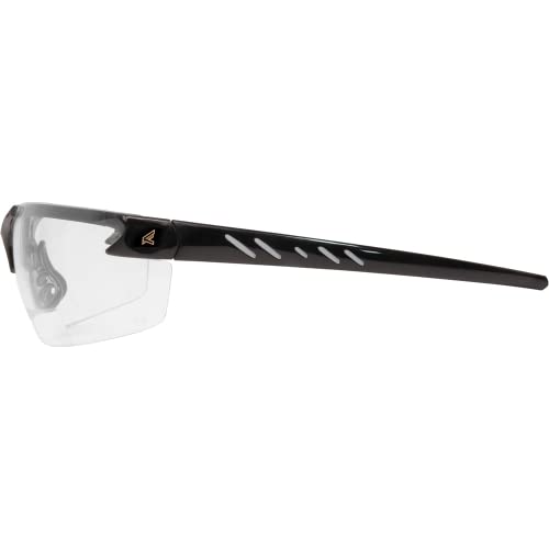 Edge DZ111-1.5-G2 Zorge G2 Wrap-Around Safety Glasses, 1.5 Magnification, Anti-Scratch, Non-Slip, UV 400, Military Grade, ANSI/ISEA & MCEPS, 5.04" Wide, Black Frame / Clear Lens - Image 3