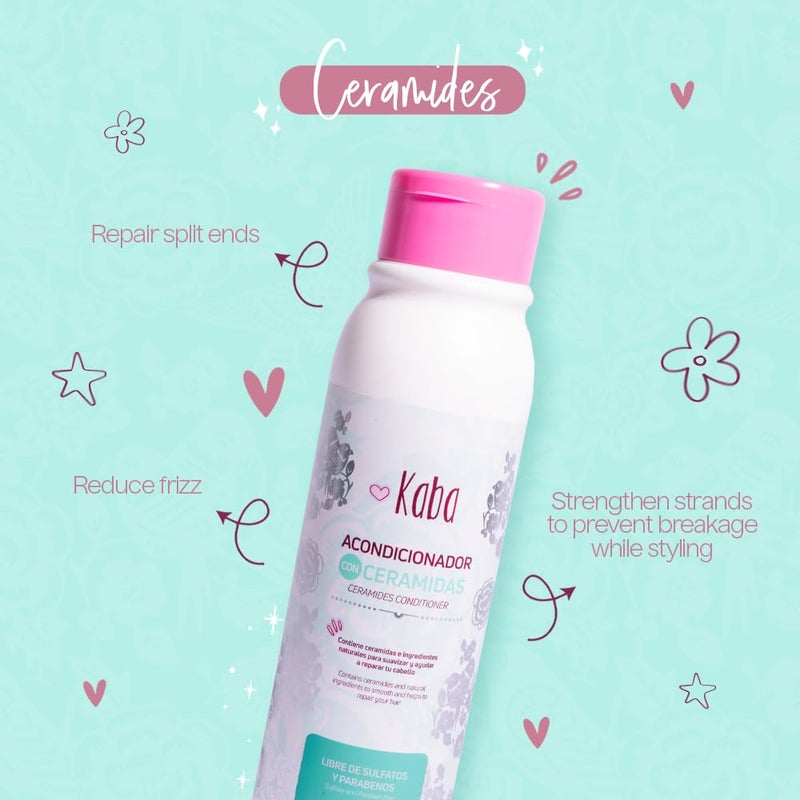 D'Luchi Kaba Ceramide Hair Conditioner For Women | Conditioner For Dry Hair, Damaged and Dehydrated | Repairs Split Ends | Frizz Control | 17oz - Image 5