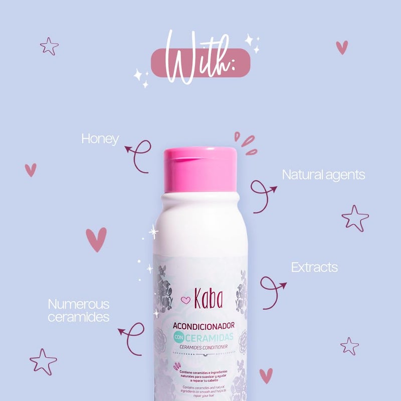 D'Luchi Kaba Ceramide Hair Conditioner For Women | Conditioner For Dry Hair, Damaged and Dehydrated | Repairs Split Ends | Frizz Control | 17oz - Image 3