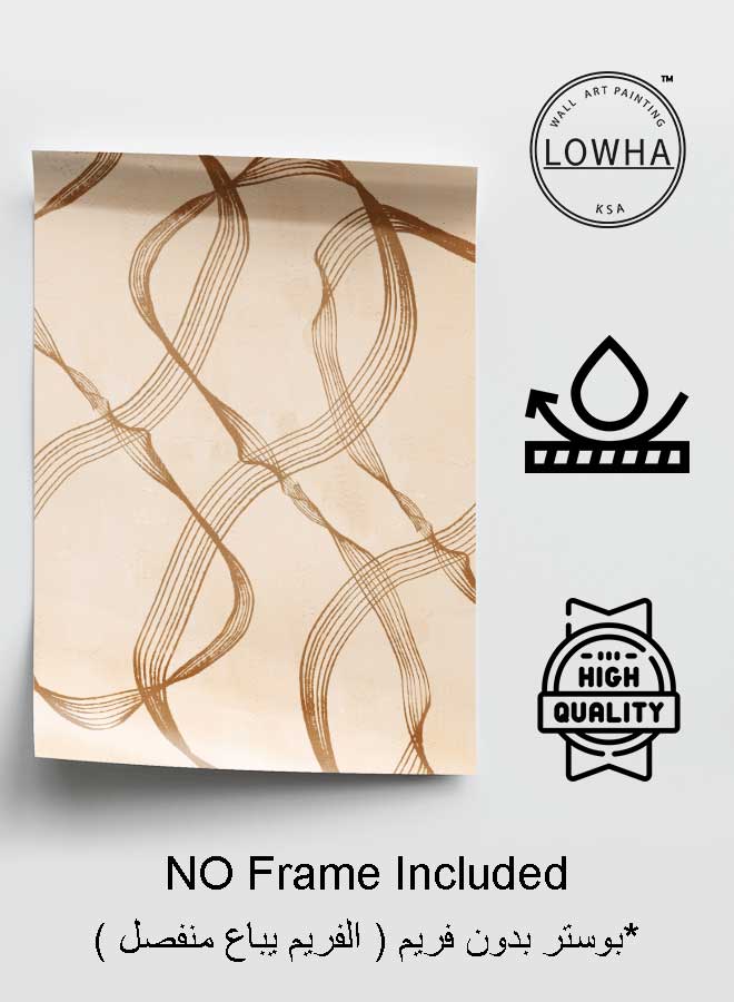 LOWHA Poster Painting Art With Four Separate Pieces Of Double-Sided Stickers Abstract Art For Home Bedroom Living Room And Office Decor - Image 3