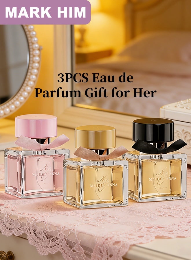 MARK HIM Elegant Women’s Perfume Gift Set, 3x30mL Mini Eau de Parfum for Women, Floral & Oriental Fragrance Collection, Travel-Size Perfume Set for Gifting, Daily Wear & Special Occasions - Image 2