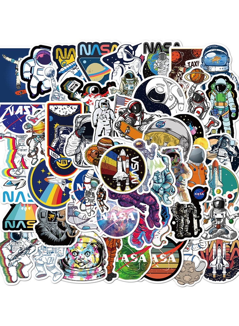general 50-Piece Nasa Cute Vinyl Waterproof Sticker - Image 1