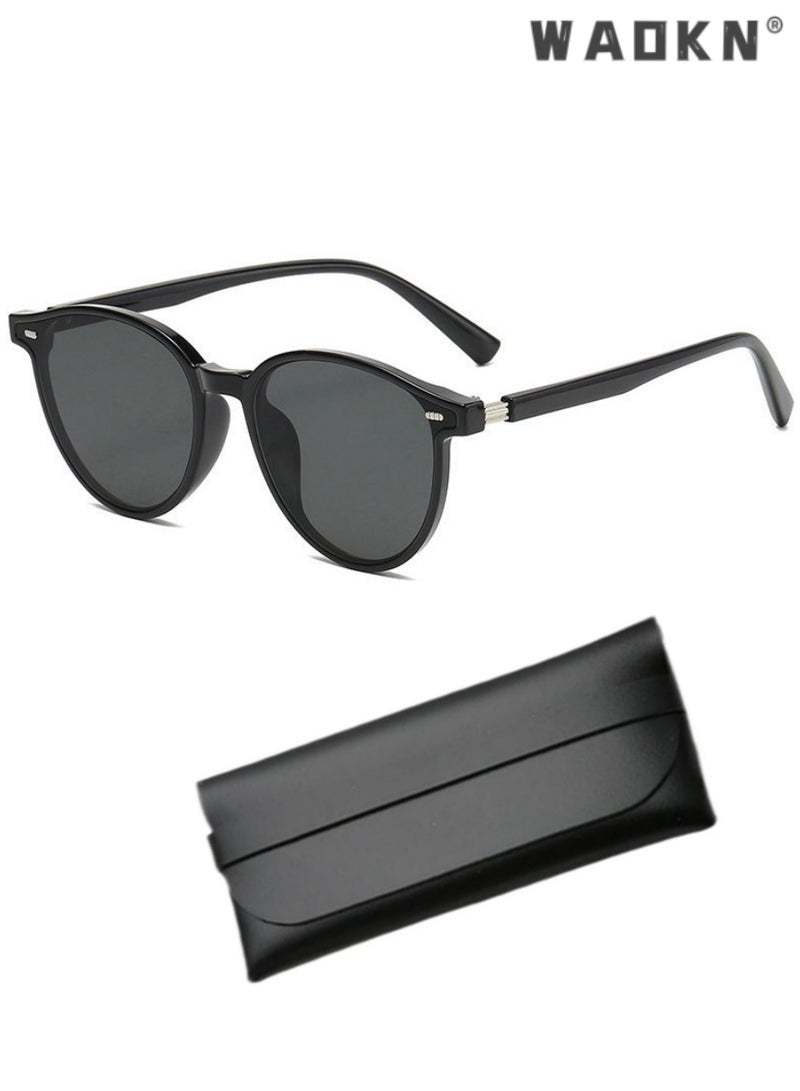 WAOKN Polarized Sunglasses for Women Men, Classic Driving Ladies Sun Glasses, Fashion Butterfly Shades for Womens Outdoor 100% UV400 Protection Driving，Traveling,Outdoor Travel Driving Daily Use Etc - Image 1