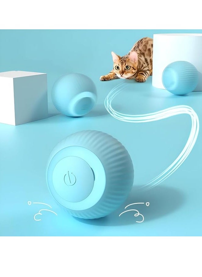 Led Light Up Cat Ball - Transform your kittens' indoor playtime with this electric interactive toy, which provides 360° automatic rotation and the convenience of USB recharging for endless fun.  - Image 1