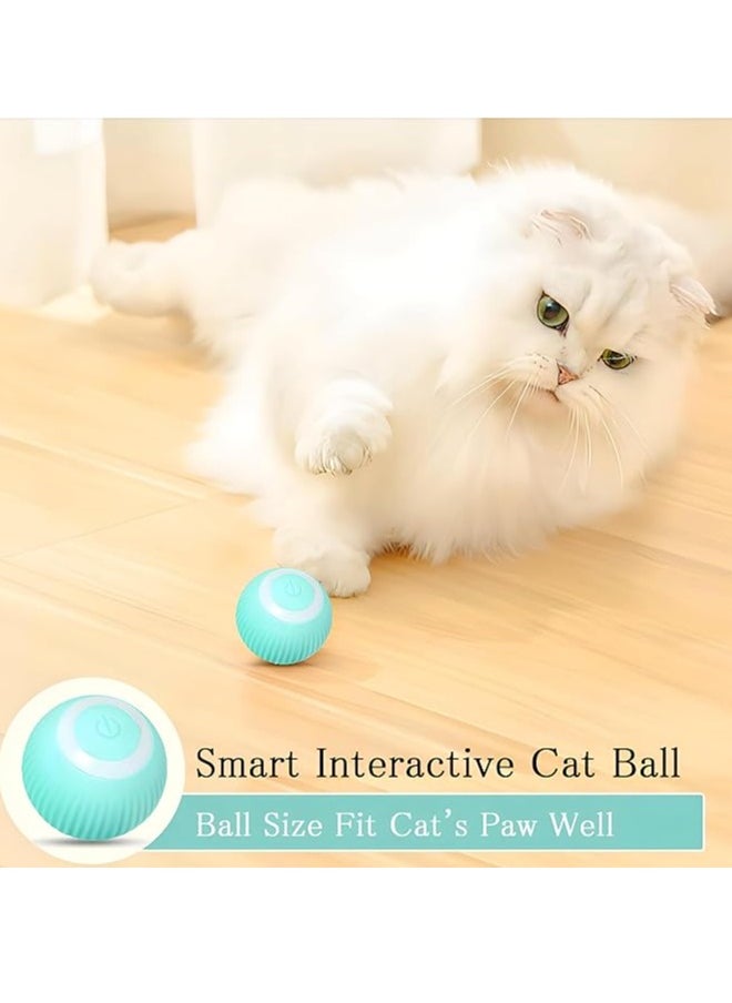 Led Light Up Cat Ball - Transform your kittens' indoor playtime with this electric interactive toy, which provides 360° automatic rotation and the convenience of USB recharging for endless fun.  - Image 2