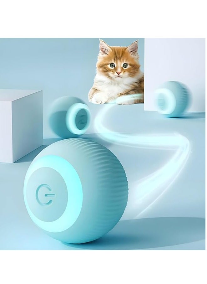 Led Light Up Cat Ball - Transform your kittens' indoor playtime with this electric interactive toy, which provides 360° automatic rotation and the convenience of USB recharging for endless fun.  - Image 3