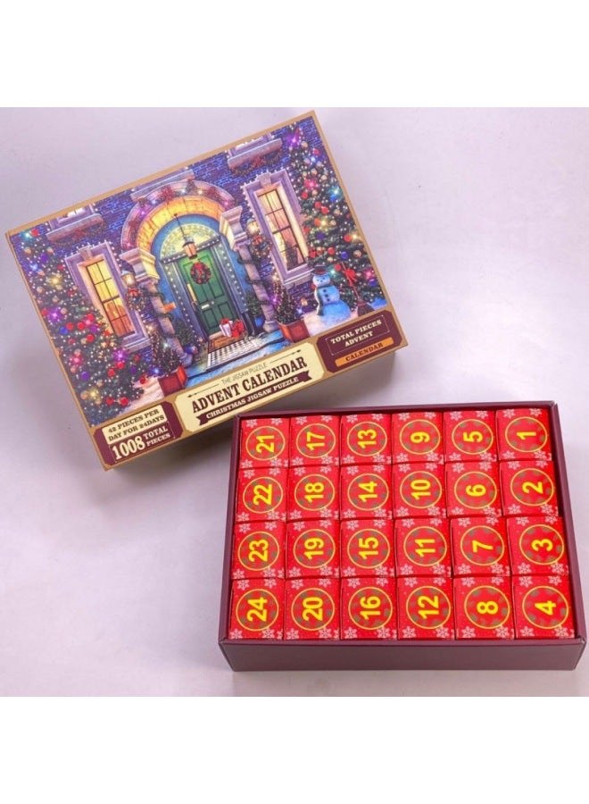 Advent Calendar Kids Adult Puzzle Surprise Blind Box Puzzle العد التنازلي التقويم لعبة هدية - اللون: حيوان - Image 5