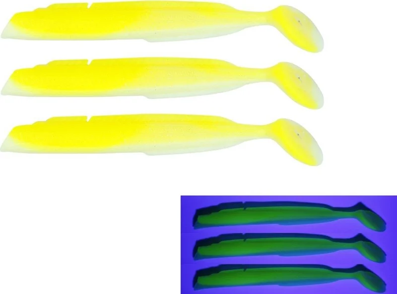 FUJIN Salt Eel Body 10CM X3 Silicone Bait Body