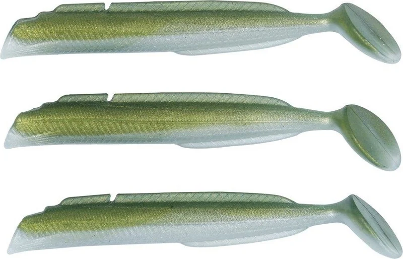 FUJIN Salt Eel Body 10CM X3 Silicone Bait Body