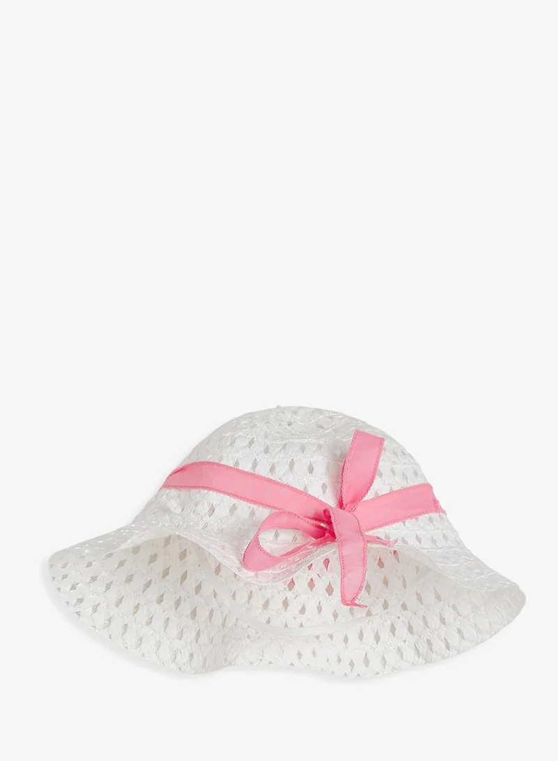 Pinata  Printed Pink Bow Detail Summer Dress for Women | Best Price UAE