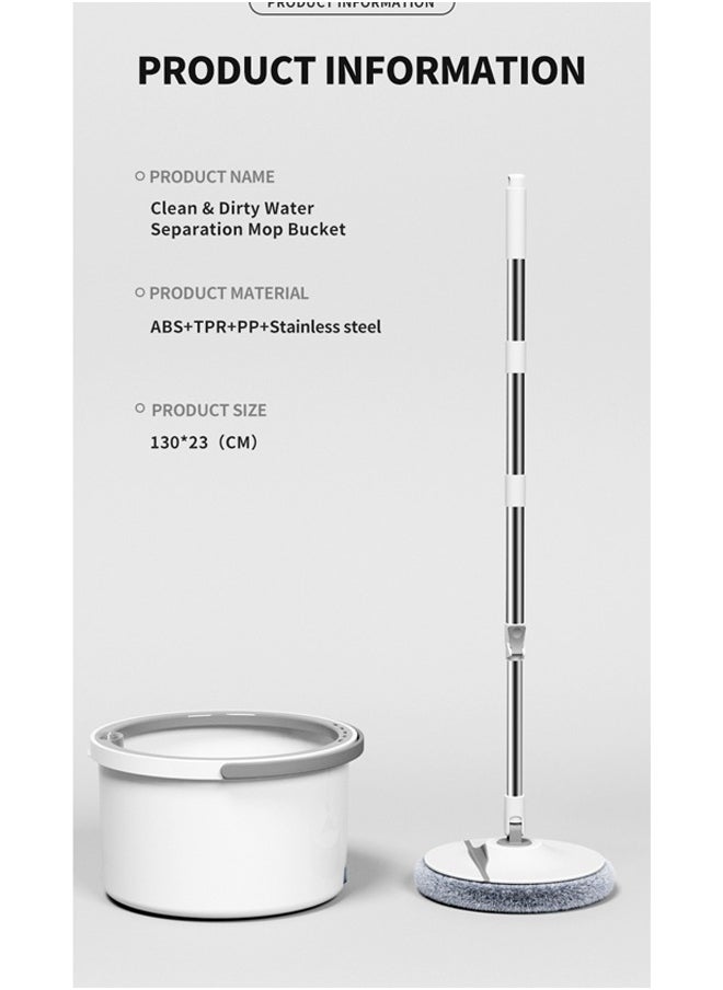 Floor Mop and Bucket with Wringer Set