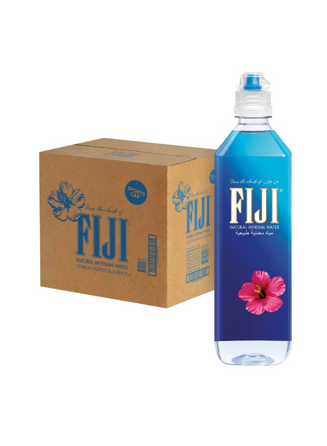 Fiji Natural Mineral Water Sports Cap 2 x 6 x 700ml - Image 1